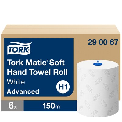 Tork Matic Soft Hand Towel Roll White 150m x6