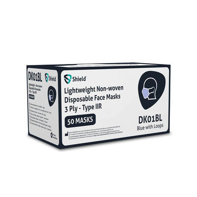 3ply Type IIR Ear Loop Disposable Face mask x 50 3ply Type IIR Ear Loop Disposable Face mask x 50