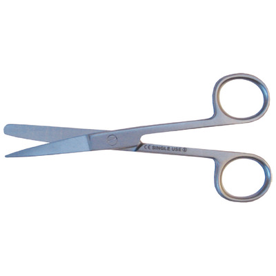 Single-Use Dressing Scissors - Sharp-Blunt  12.5 cm x20