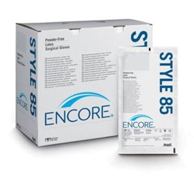 Encore Style 85 Powder Free Latex Surgeons Gloves Natural 6.5 x50