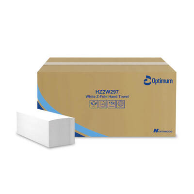 Northwood Laminated Z-Fold Hand Towel 2ply White x2970 Northwood Laminated Z-Fold Hand Towel 2ply White x2970