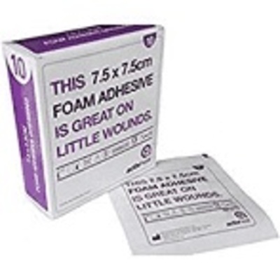 Activheal Foam Adhesive 7.5cm x 7.5cm x10