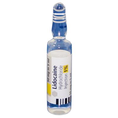 Lidocaine 1% 50mg in 5ml Ampoule POM x10