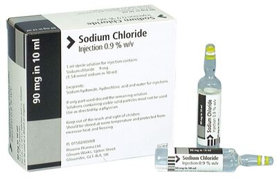 SODIUM CHLORIDE 0.9% PLASTIC AMP 10ML X20
