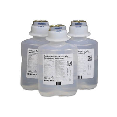 Sodium Chloride 0.9% w/v Intra Infusion BP  100ml x20 Sodium Chloride 0.9% w/v Intra Infusion BP  100ml x20