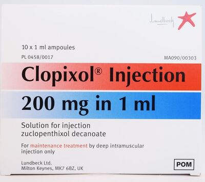Clopixol 200mg/1ml Ampoule POM x10