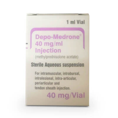 Depo-Medrone Injection 40mg/ml 1ml Vial – Single Dose x1 Depo-Medrone Injection 40mg/ml 1ml Vial – Single Dose x1