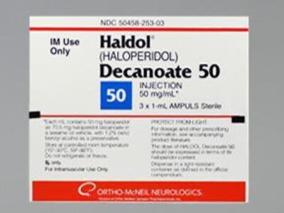 Haldol Decanoate 50mg/1ml Ampoule POM x5