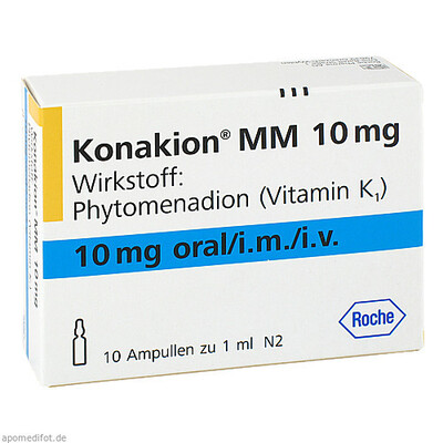 Konakion MM  10 mg in ml Solution 1 ml Ampoule POM