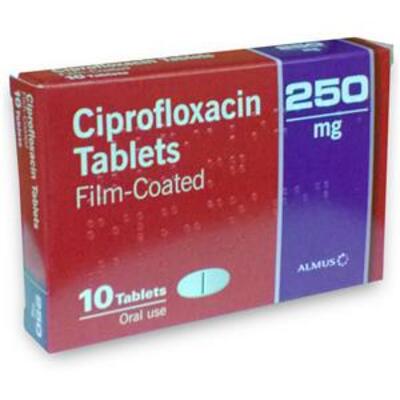 Ciprofloxacin 250mg Tablet POM x10