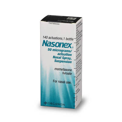 Nasonex (Mometasone Furoate) 50mcg Nasal Spray 140 Doses Nasonex (Mometasone Furoate) 50mcg Nasal Spray 140 Doses