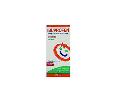 Ibuprofen Suspension 100mg/5ml, 100ml Suspension P