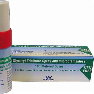 Glyceryl Trinitrate 400mcg Spray POM x200