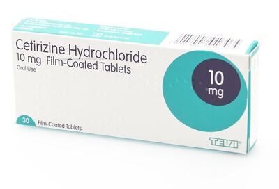 Cetirizine Hydrochloride 10mg Tablet P x30