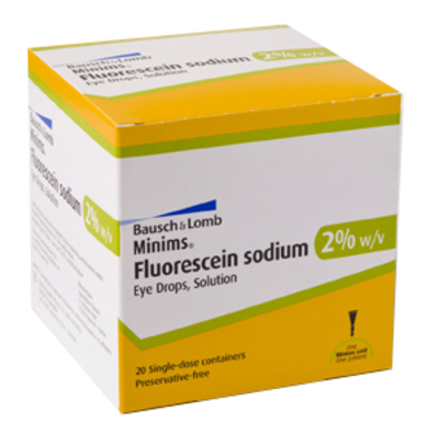 Fluorescein-Minims  2% Dropper P x20