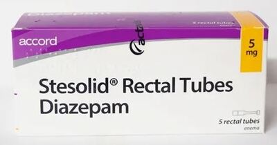 Stesolid (Diazepam Rectal Solution) tubes 5mg x5
