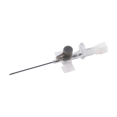 IV SAFETY CANNULA  (GREY) WITH WINGS (X1) 16G X 45MM