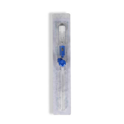 IV SAFETY CANNULA  (BLUE) WITH WINGS X1 22G X 45MM