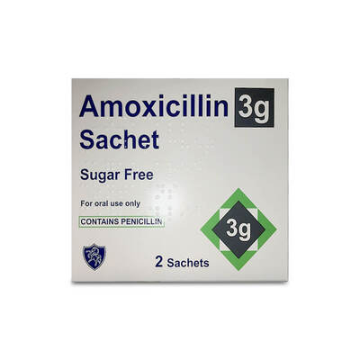 Amoxicillin, Sugar-Free 250mg/5ml, 100ml Suspension POM x1 Amoxicillin, Sugar-Free 250mg/5ml, 100ml Suspension POM x1