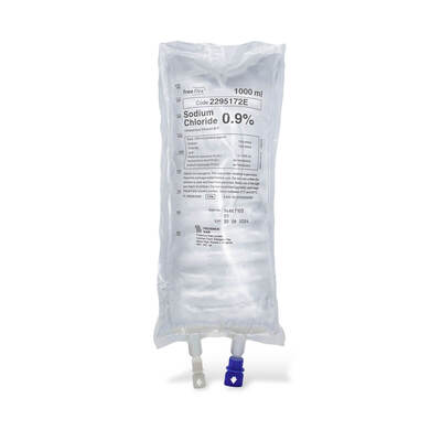 Freeflex Plus® sodium chloride 0.9% in 1000ml - Box of x10 (PK) POM Freeflex Plus® sodium chloride 0.9% in 1000ml - Box of x10 (PK) POM