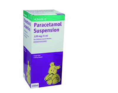 Paracetamol (Paediatric) 120mg/5ml, 100ml Suspension POM x1