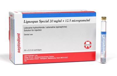 (Septodont) Lignospan 2% Special 1.8ml x50 glass cartridges