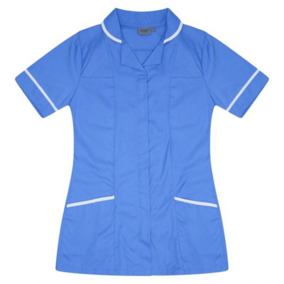 Ladies Tunic Hospital Blu/White Trim uk 6
