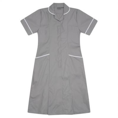 Nurses Dress Grey/White uk 6