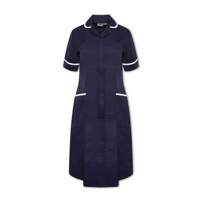 Nurses Dress Navy/White Trim UK 14 Nurses Dress Navy/White Trim UK 14