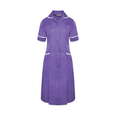 Nurses Dress Lilac/White Trim UK 16 Nurses Dress Lilac/White Trim UK 16