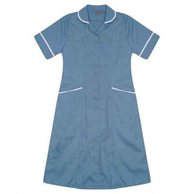 Nurses Dress Teal/White Trim uk 6