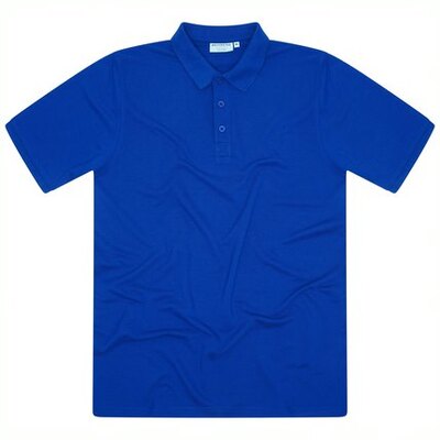 Mens Pique Polo Shirt Royal Blue xs