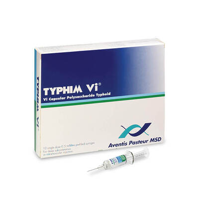 Typhim VI Typhoid Polysaccharide Vaccine 25mcg/0.5ml Solution for injectionPOM X10 Typhim VI Typhoid Polysaccharide Vaccine 25mcg/0.5ml Solution for injectionPOM X10