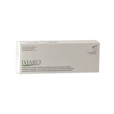 Ixiaro (Jap.B) encephalitis vaccine 0.5ml Syringe suspension for injection POM X1 Ixiaro (Jap.B) encephalitis vaccine 0.5ml Syringe suspension for injection POM X1