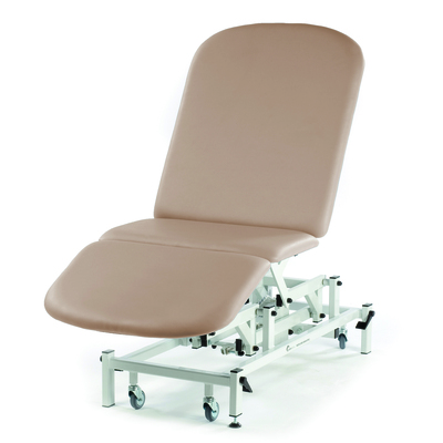 MEDICARE BARIATRIC 3 SECTION ELECTRIC COUCH-  CREAM Cream