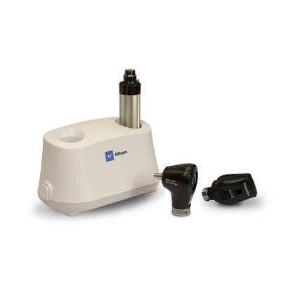 Welch Allyn 3.5V Desk Charger Set with LED Otoscope, Coaxial LED Ophthalmoscope, Rechargeable 3.5 V NiCad handle Welch Allyn 3.5V Desk Charger Set with LED Otoscope, Coaxial LED Ophthalmoscope, Rechargeable 3.5 V NiCad handle
