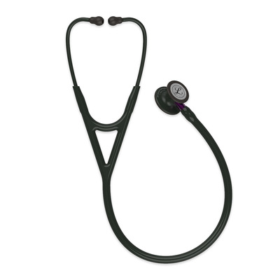 3M Littmann Cardiology IV Stethoscope Black Tube and Black Chestpiece with Violet Stem 3M Littmann Cardiology IV Stethoscope Black Tube and Black Chestpiece with Violet Stem