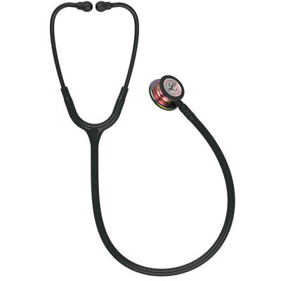 3M Littmann Classic III Monitoring Stethoscope Black with Rainbow Chestpiece