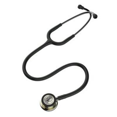 3M Littmann Classic III Monitoring Stethoscope Black with Champagne Chestpiece