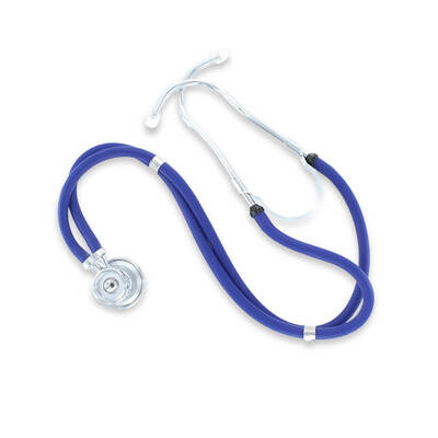 Timesco Twin Tube (Sprague Rappaport) Stethoscope -  Blue
