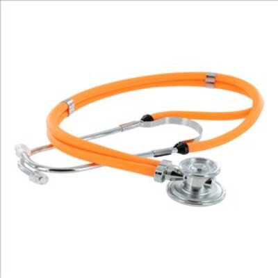 Timesco Twin Tube (Sprague Rappaport) Stethoscope -  Orange
