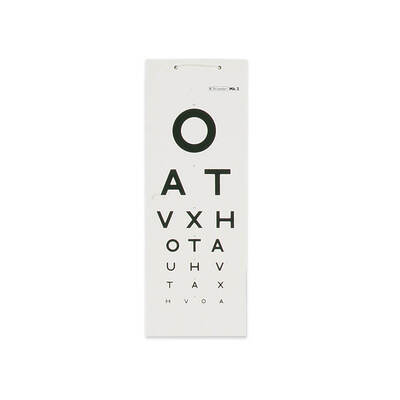 Eye Chart - Letters - 3 Metre Eye Chart - Letters - 3 Metre