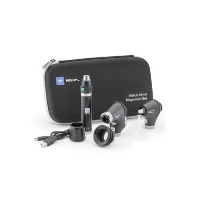 Welch Allyn 3.5V Diagnostic Set with PanOptic Basic LED Ophthalmoscope & MacroView Basic LED Otoscope