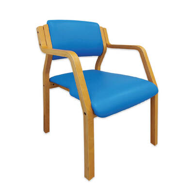 Sunflower Medical Devon Chair Mid Blue Solid Beech