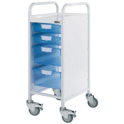Sunflower Vista 30 Trolley, 2 Single and 2 Double Trays - Blue Trays