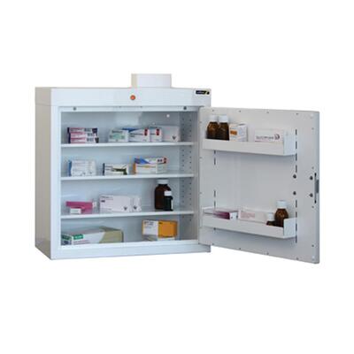 Sunflower Medicine Cabinet with 3 Shelves, 3 Door Trays and 1 Door  60 x 60 x 30cm