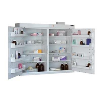 Sunflower Medicine Cabinet with 8 Shelves, 8 Door Trays and 2 Doors  85 x 100 x 30cm