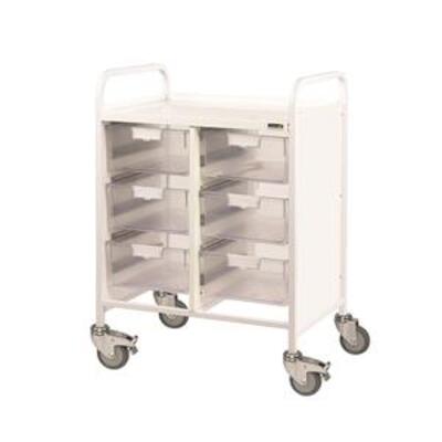 Sunflower Vista 60 Trolley, 12 Single Trays - Blue Trays Sunflower Vista 60 Trolley, 12 Single Trays - Blue Trays