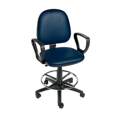 Sunflower Operators Chair with Arms and Foot Ring - Navy Navy