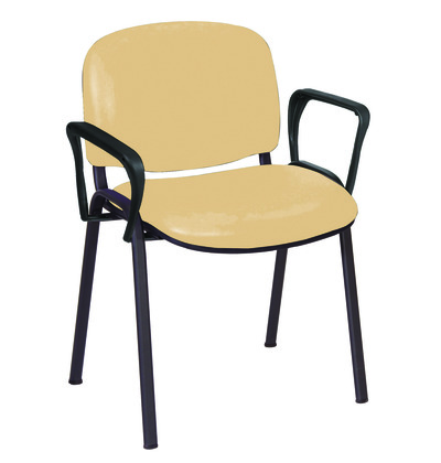 Sunflower Galaxy Visitor Chair with Arms - Anti Bac Beige